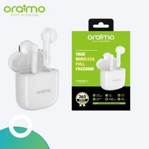 Oraimo Écouteurs FreePods 2, Boîte de Charge 500mAh avec une garantie 1 an