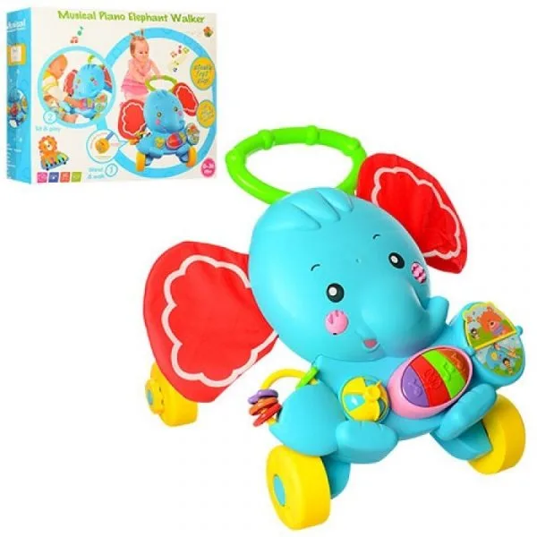 Trotinette Elephant - Piano musical - Jeux interactifs -Pour Enfants de 0 à 3ans