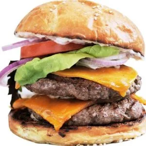 Captain Burger CAP01 - Double Cheese Burger-1 jus de 33cl Offert