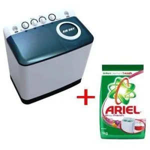 MIDEA LAVE LINGE 10Kg - Semi-automatique - 1 Paquet de Lessive en Poudre -Ariel 1kg - 12mois de garantie