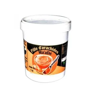Ma'aDé 1kg - Pâte d'arachide grillées- Au feu de bois- Pour Tartine -Cuisson