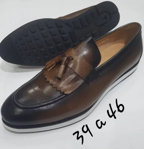 Mocassin homme-cuir