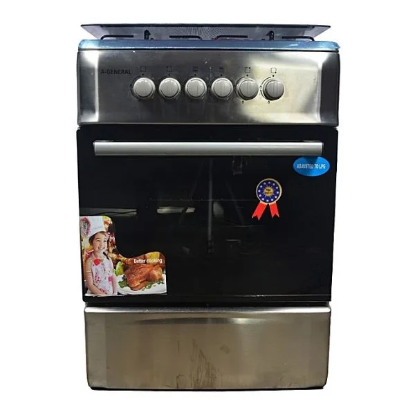 A-GENERAL Cuisinière à gaz - 4 foyers - Dimensions 60cmX60cm -12mois de garantie