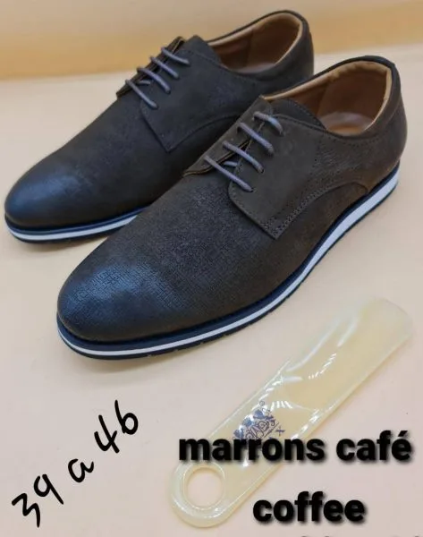 Mocassin hommes -daim marron