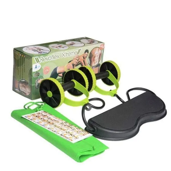 REVOFLEX EXTREME - ABS Multifonction Pour Fitness Abdominale - Hommes Et Femme - Vert Et Noir