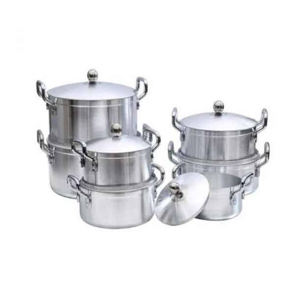 TORNADO-Lot de 7 Marmites Aluminium -Neuve