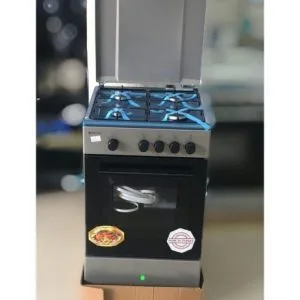 INNOVA -Cuisinière A Gaz - 4 Foyers 50x55cm- 100% Inox - 12mois De Garantie