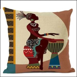 les housses avec design africain