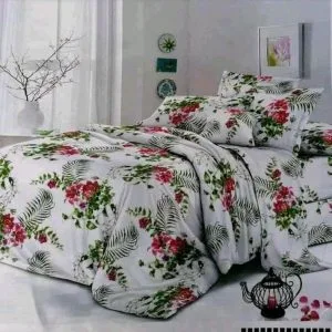Drap De Lux Coton 2 Places - 4 Pièces - 2 Draps - 2 taies - Multicolore