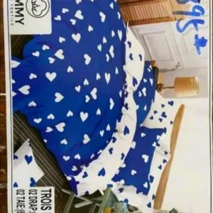 Draps De LUX 3 Places - 4 Pièces - 2Draps - 2 Taies - Coton
