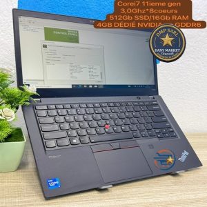 Lenovo ThinkPad P14s Core i7 11e Génération 16Go RAM SSD 512Go NVIDIA 4Go GDDR6