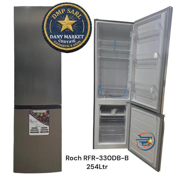 Réfrigérateur ROCH RFR-330 DB-B 254L – Économique, silencieux et performant