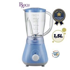 Blender ROCH RBL-115-C 1,5L 400W – Mixage rapide avec bol broyeur intégré