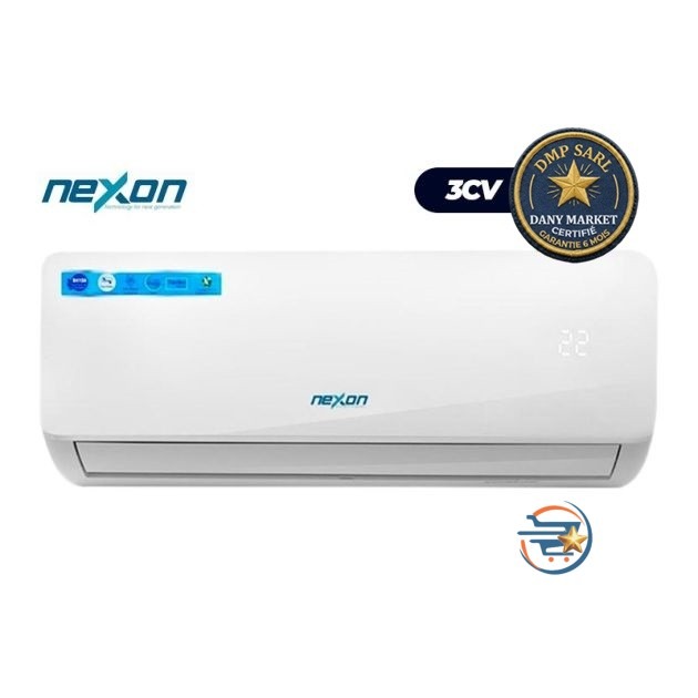 climatiseur split mural nexon NAC-S24R4-E – 3CV (24 000 btu) – refroidissement puissant pour grands espaces 35 à 50 m² | passez à l’action