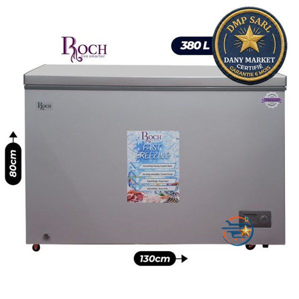 Congélateur coffre ROCH RCF-440B 380L – Grande capacité et conservation optimale