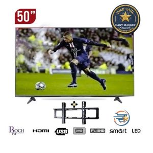 Smart TV ROCH / 50 pouces RH-LE50DSA-B / Grand écran connecté idéal pour salon à Douala