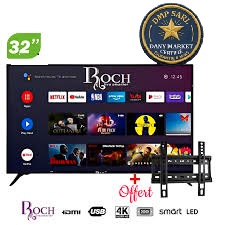 Smart TV ROCH / 32 pouces HD Ready Android RH-LE32DSA B / Télévision connectée économique pour petit budget