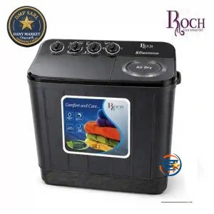 Machine Ă laver semi-automatique ROCH 11KG Twin Tub double cuve disponible chez DANY MARKET.
