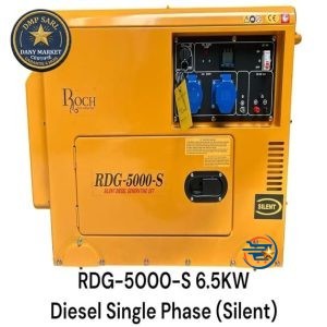 Groupe électrogène ROCH RDG-5000-S 6,5 kW Diesel silencieux disponible chez DANY MARKET avec livraison au Cameroun et dans la zone CEMAC