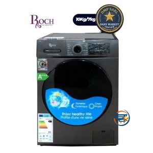 Lave-linge séchant ROCH 10 Kg 7 Kg avec moteur Inverter, technologie Dynamic Clean Pro et écran LED disponible chez DANY MARKET.