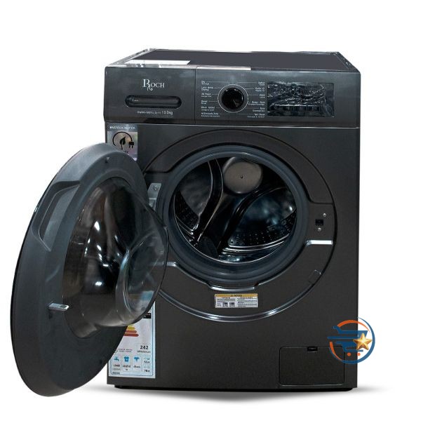 Lave-linge séchant ROCH 12 Kg 8 Kg avec moteur Inverter, technologie Dynamic Clean Pro et écran LED disponible chez DANY MARKET.