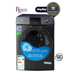 Lave-linge séchant ROCH RWDR-12D8-L(S)-46 12 Kg 8 Kg A+++ avec affichage numérique disponible chez DANY MARKET.