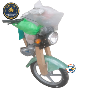 Moto BAZAR 100MB avec carte grise et assurance incluse disponible chez DANY MARKET au Cameroun.