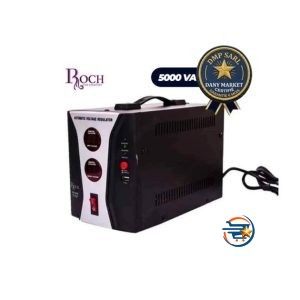 Régulateur de Tension ROCH RSB-5000P 5000 VA avec affichage numérique et port USB disponible chez DANY MARKET Cameroun.