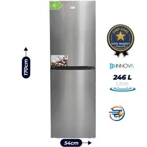 Réfrigérateur Combiné INNOVA IN310 246 Litres double portes disponible chez DANY MARKET Cameroun.