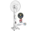Ventilateur rechargeable à eau ROCH RSF-918RM-B avec brumisateur, batterie 12V 7Ah et télécommande disponible chez DANY MARKET.